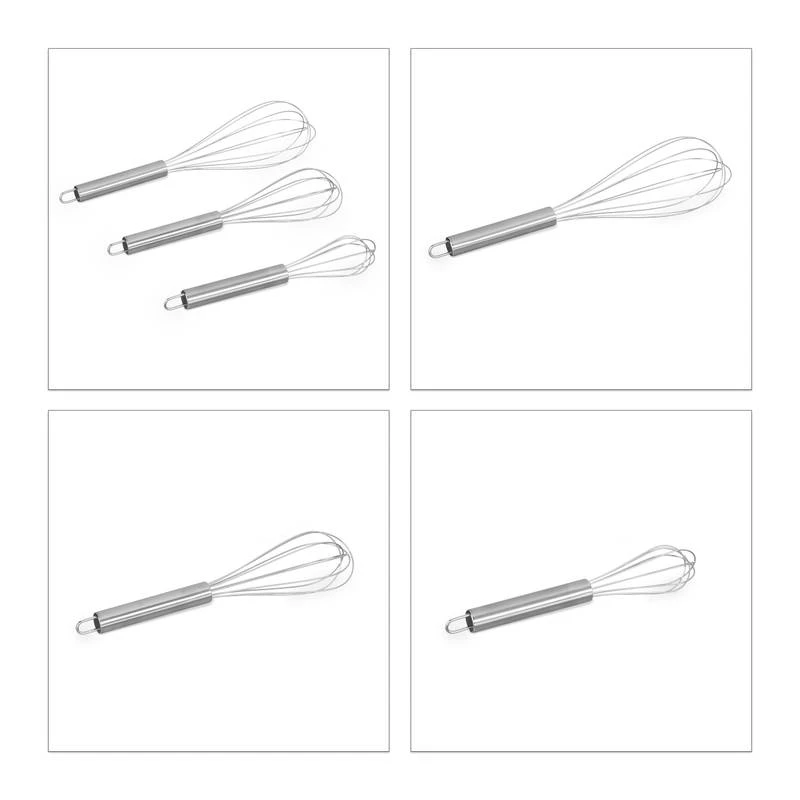 Lot De 9 Fouets De Cuisine En Inox 8 Lot De 9 Fouets De Cuisine En Inox – Image 6