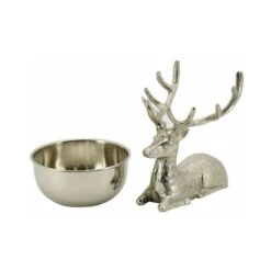 Statue De Cerf En Aluminium Avec Bol -Cuisine Ustensiles Magasin 87f4302dc4c34e25848574419e06a18c