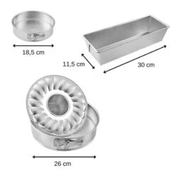 Moules à Gâteaux X3 Silver -Cuisine Ustensiles Magasin 901d3043afdb4b649dcbb844cbfbbbfc