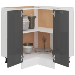 VIDAXL Armoire De Plancher D'angle -Cuisine Ustensiles Magasin 90fcb92dfed74ab5b66b6923a5ff70a0