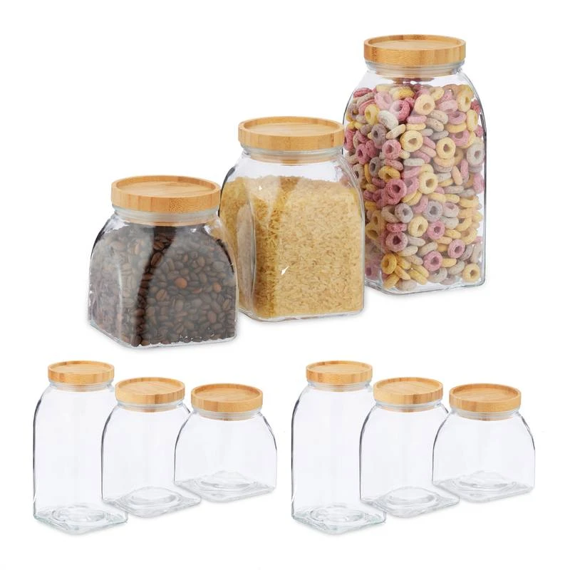 Bocaux En Verre Lot De 9 3 Bocaux En Verre Lot De 9