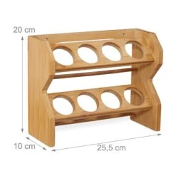 Étagère à épices Bambou 8 Pots -Cuisine Ustensiles Magasin 9ce8970b07ff4791916761aae5feb705