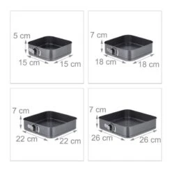 Lot De 4 Moules Carrés -Cuisine Ustensiles Magasin a3c888aadf384bffb46d5dc50684766f