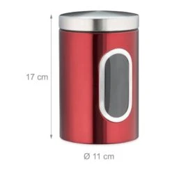 6x Bocaux En Métal Avec Fenêtre Rouge 27 6x Bocaux En Métal Avec Fenêtre Rouge -Cuisine Ustensiles Magasin a3cb4bf4bae54c7d8ba607ed62bd66ef 1
