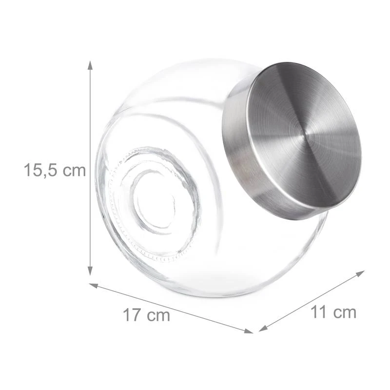 Bonbonnière En Verre Lot De 3 8 Bonbonnière En Verre Lot De 3 – Image 6