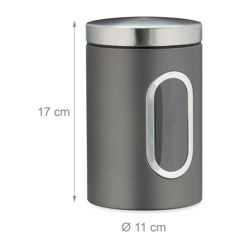 10x Bocaux En Métal Avec Fenêtre Noire 19 10x Bocaux En Métal Avec Fenêtre Noire – Image 17