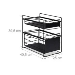 Organiseur De Placard Avec 2 Paniers -Cuisine Ustensiles Magasin a4e10743e6b140aca2b83f5fcd53eb31