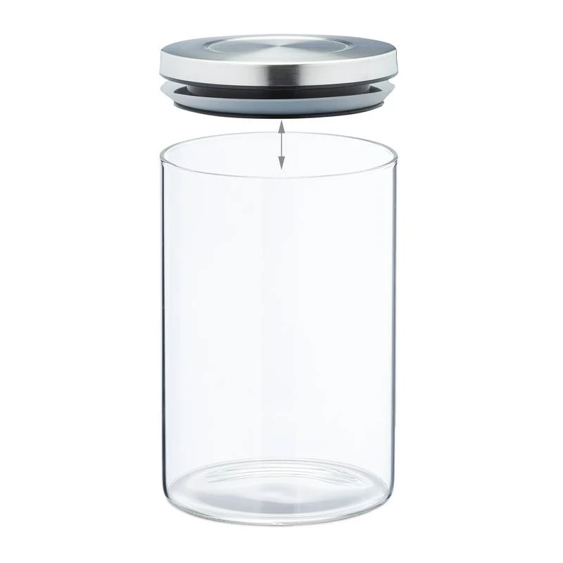 Lot De 3 Bocaux En Verre De 800 Ml 8 Lot De 3 Bocaux En Verre De 800 Ml – Image 6