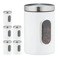 6x Bocaux En Métal Avec Fenêtre Rouge 28 6x Bocaux En Métal Avec Fenêtre Rouge -Cuisine Ustensiles Magasin aac8057144da4d559c8ce20f7d570c88