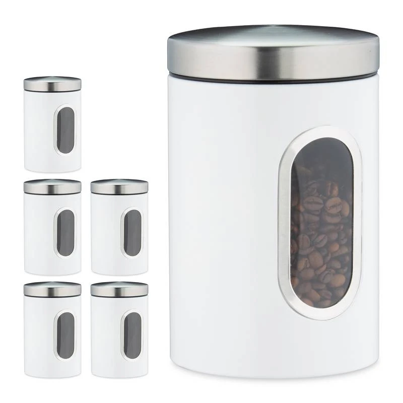 6x Bocaux En Métal Avec Fenêtre Rouge 9 6x Bocaux En Métal Avec Fenêtre Rouge – Image 7