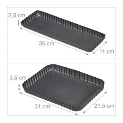 Moule Tarte Rectangulaire En Lot De 2 -Cuisine Ustensiles Magasin ac00431e625948d7a6a51c939f71745d