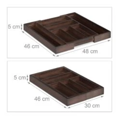 Range-couverts Bambou Marron Extensible -Cuisine Ustensiles Magasin b16d7754347b42bda5364fa4598a9508