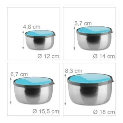 Lot De 4 Bols Avec Couvercle -Cuisine Ustensiles Magasin ba8f1c07b893410bbeb0061efe702563