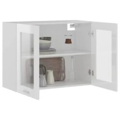 VIDAXL Armoire En Verre Suspendue -Cuisine Ustensiles Magasin bc7e407ee603451385a98462356f7afe