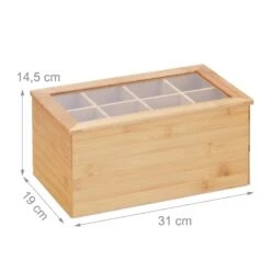 Boîte à Thé Avec Compartiments Flexibles 19 Boîte à Thé Avec Compartiments Flexibles -Cuisine Ustensiles Magasin c1ec03761f6b4daf8d3fff1f647d44e7