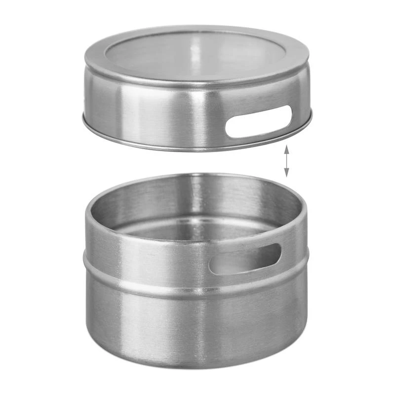 Étagère à épices Bambou 6 Pots Inox 8 Étagère à épices Bambou 6 Pots Inox – Image 6