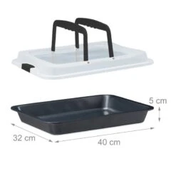 Plat Four Avec Couvercle 3 En 1 -Cuisine Ustensiles Magasin c541e55b324b47b4bacd295e08c12ad8