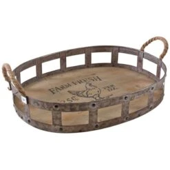 Plateaux Ovales "Farm Fresh" (Lot De 2) -Cuisine Ustensiles Magasin c90c5769e003452c965bf37bf92cde24