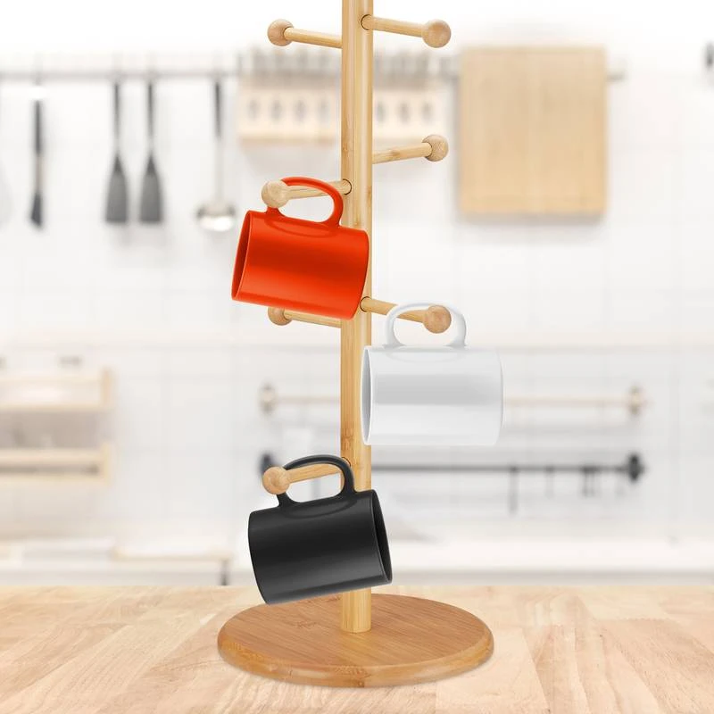 Porte-tasses à Café En Bambou 5 Porte-tasses à Café En Bambou – Image 3