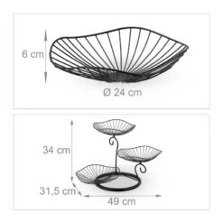 Corbeille à Fruits à 3 Niveaux -Cuisine Ustensiles Magasin cb2fe845b0da4b8e86db3c88ae143419