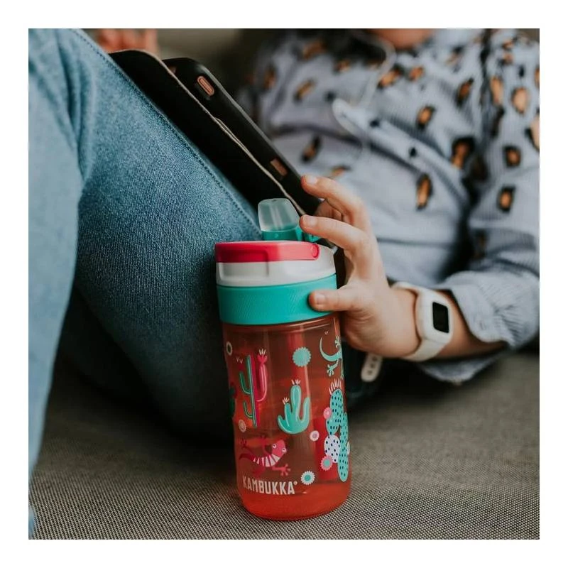 Kambukka Gourde Enfant 400ml Lagoon Cactus Gekko 5 Kambukka Gourde Enfant 400ml Lagoon Cactus Gekko – Image 3