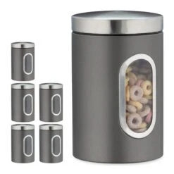 6x Bocaux En Métal Avec Fenêtre Rouge 35 6x Bocaux En Métal Avec Fenêtre Rouge -Cuisine Ustensiles Magasin d98cb51e294740378e19c255b5a7d529