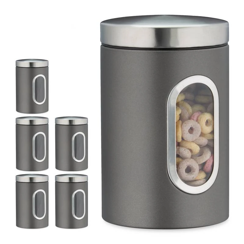 6x Bocaux En Métal Avec Fenêtre Rouge 16 6x Bocaux En Métal Avec Fenêtre Rouge – Image 14