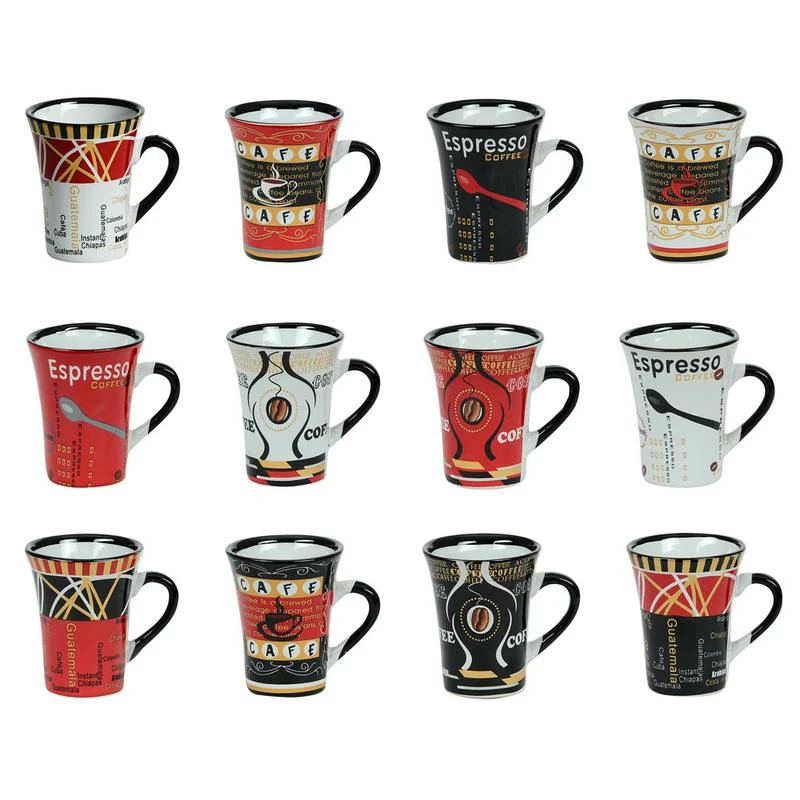 Tasse à Café Color Décors Assortis X6 3 Tasse à Café Color Décors Assortis X6