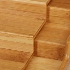 Étagère Épices Bambou 3Étages Extensible -Cuisine Ustensiles Magasin de1d0fe961a44b588f411d82948fc12a