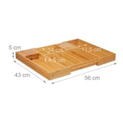 Rangement à Couverts En Bambou Flexible -Cuisine Ustensiles Magasin de520e698b4f412aac399c705f470c86