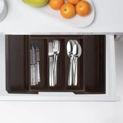 Range-couverts Bambou Marron Extensible -Cuisine Ustensiles Magasin dece9ed93714481da1beb4bd8c589f98