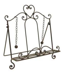 Lutrin De Cuisine En Métal Laqué Rouille