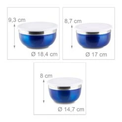 Bol Mélangeur Couvercle Lot 3 Saladiers -Cuisine Ustensiles Magasin e5bc7dcce65942149afff58c1c101c36