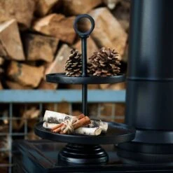 Etagère Lutek - Noir -Cuisine Ustensiles Magasin ecceacb8254542309607f23f62c521e2