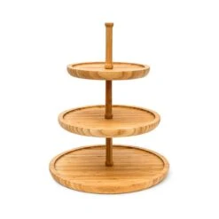 Présentoir 3 étages Étagère Bambou -Cuisine Ustensiles Magasin ee384c7e004d405e8f23146eafdf77c1