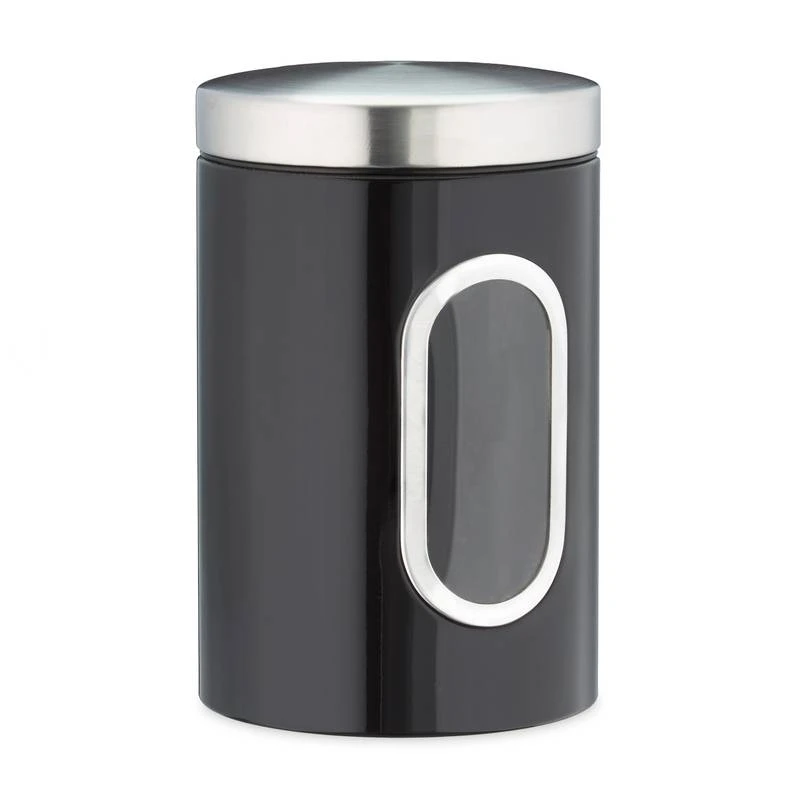 10x Bocaux En Métal Avec Fenêtre Noire 7 10x Bocaux En Métal Avec Fenêtre Noire – Image 5