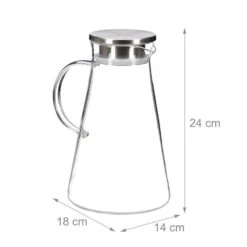 Carafe En Verre Avec Couvercle 1,8 L -Cuisine Ustensiles Magasin f22f9e49a7f243f0a603dced03b9acf5