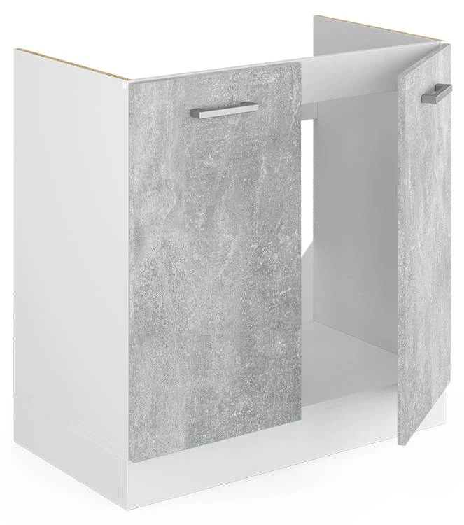 Meuble Sous évier R-Line Béton/blanc 6 Meuble Sous évier R-Line Béton/blanc – Image 4