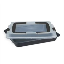 Plat Four Avec Couvercle 3 En 1 -Cuisine Ustensiles Magasin f5f5a702bedd4943ae3d75678a224f9e