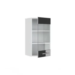 Meuble Haut Vitré Fame Blanc Brillant -Cuisine Ustensiles Magasin ffceae5c8f154168b34df8d6114626de