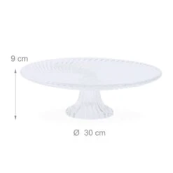 Plat à Gâteau En Verre Sur Pied -Cuisine Ustensiles Magasin ffe64446f0bc4e90ba9b6523adee2767